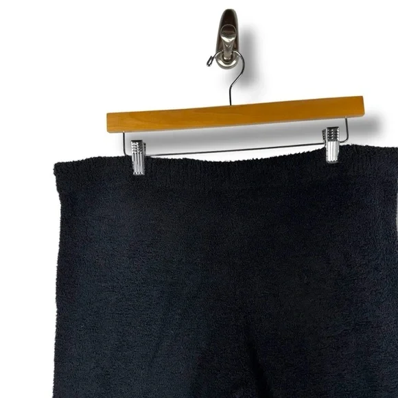 Softies Solid Marshmallow Hoodie Lounge Set, Black, Size XL - Picture 14 of 16